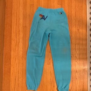 Aviator Nation Kids Turquoise sweatpants